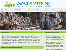 Tablet Screenshot of cancunwithme.com